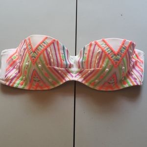 Beaded Bandeau Bikini Top